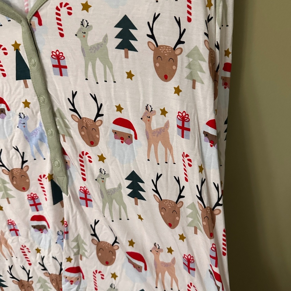 Emerson and Friends Christmas Reindeer Bamboo Pajamas Set Womens L - Picture 3 of 10